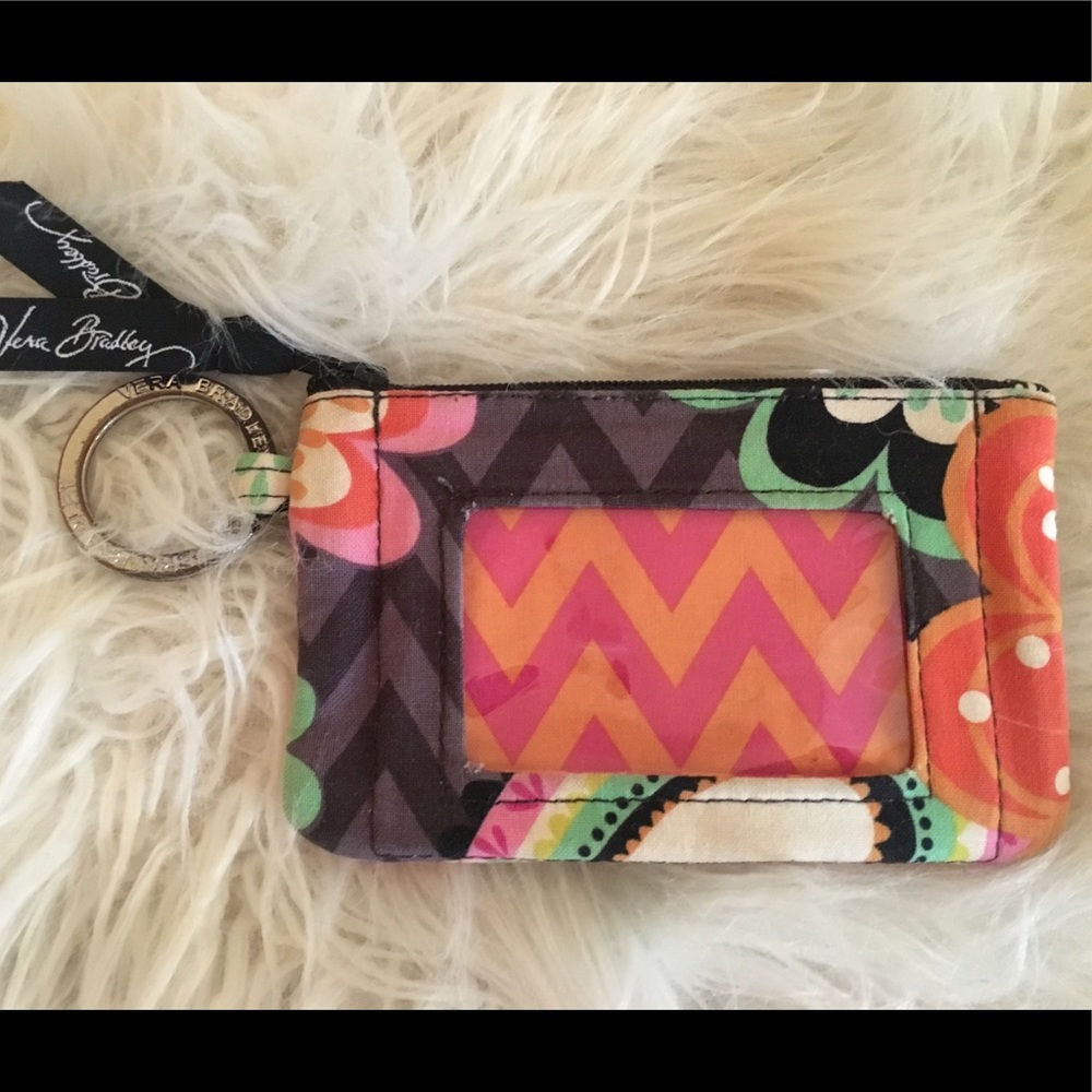 Vera Bradley coin wallet with key ring